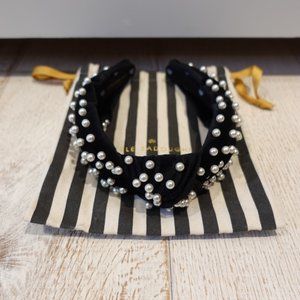 Lele Sadoughi Jet Pearl Headband